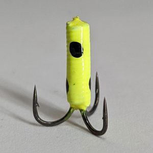 чертик для ловли на гирлянду безмотыльная мормышка желтый