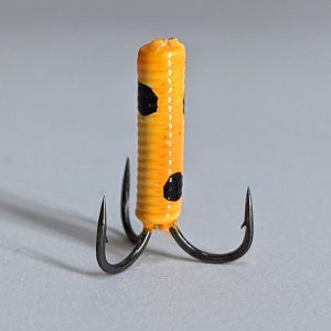 чертик для ловли на гирлянду безмотыльная мормышка оранжевый