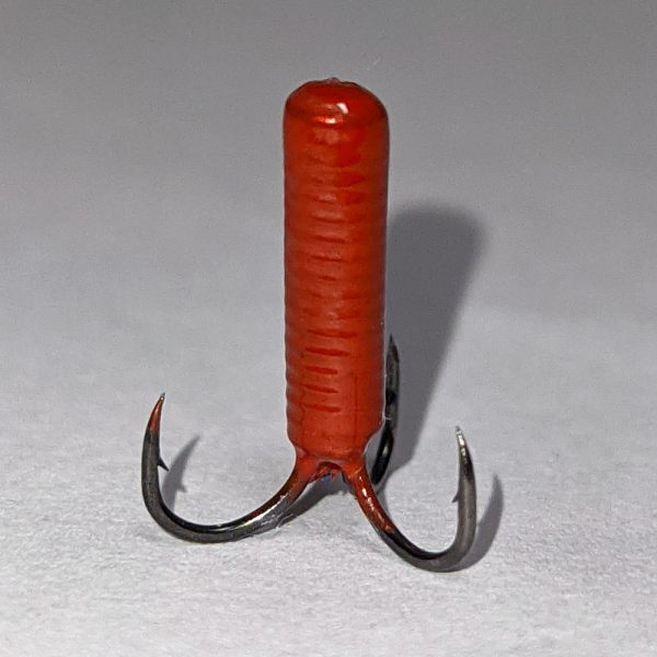 чертик для ловли на гирлянду от shredder безмотыльная мормышка красный