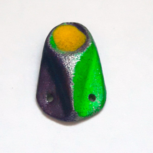Приманка черепашка на окуня 3,7 блесенка зелёный-фиолет
